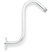 Signature Hardware Aon 8" Wall Mounted Shower Arm and Flange Chrome