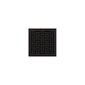 Signature Hardware Cast Iron Floor Register - 8" x 8" Black