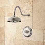 Signature Hardware Lambert Pressure Balanced Shower Only Package with 10" Shower Head - Rough-In Valve Included Brushed Nickel