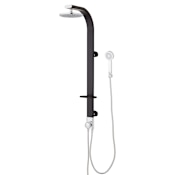 Signature Hardware Tilley Outdoor Shower Panel with Hand Shower Black