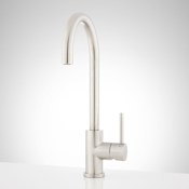 Signature Hardware Bullens Single Hole Outdoor Kitchen Faucet Satin Steel