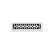 Signature Hardware Appert Steel Floor Register - 2-1/4" x 10" (3-1/2" x 11-3/8" Overall) White