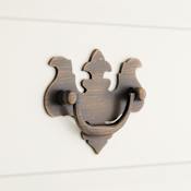 Signature Hardware Chippendale 2-1/2 Inch Center to Center Drop Cabinet Pull Antique Brass