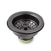Signature Hardware Atlas 3-1/2" Basket Strainer - Set of Two Gunmetal Black