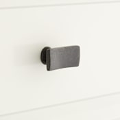 Signature Hardware Calais Solid Bronze 1-1/2 Inch Long Rectangular Cabinet Knob Dark Bronze