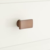 Signature Hardware Calais Rectangular Cabinet Knob Oil Rubbed Bronze