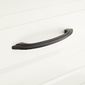 Signature Hardware Detoni 4 Inch Center to Center Arch Cabinet Pull Black Powder Coat
