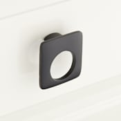 Signature Hardware Ichiro 1-5/8 Inch Long Finger Cabinet Pull Black Powder Coat