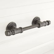 Signature Hardware Keating 5 Inch Center to Center Bar Cabinet Pull Antique Iron
