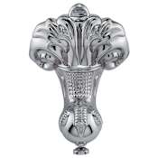 Signature Hardware ULTRA 67" Acrylic Soaking Clawfoot Tub with Pre-Drilled Overflow Hole White / Chrome Feet