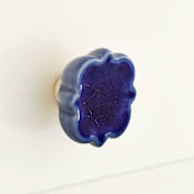 Signature Hardware Barreau 1-3/4 Inch Diameter Mushroom Cabinet Knob Indigo