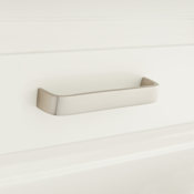 Signature Hardware Selmier 5 Inch Center to Center Handle Cabinet Pull Brushed Nickel