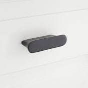 Signature Hardware Minette 2-7/16 Inch Center to Center Rectangular Cabinet Pull Matte Black