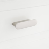 Signature Hardware Minette 2-7/16 Inch Center to Center Rectangular Cabinet Pull Brushed Nickel