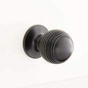 Signature Hardware Garneau 1-1/4 Inch Diameter Round Cabinet Knob Matte Black