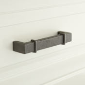 Signature Hardware Marta 6 Inch Center to Center Handle Cabinet Pull Antique Iron