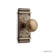 Signature Hardware Griggs Solid Brass Single Dummy Door Knob Antique Brass