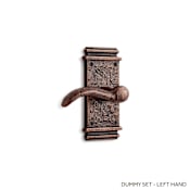 Signature Hardware Griggs Left Hand Solid Brass Single Dummy Door Lever Antique Copper