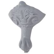Signature Hardware Goodwin 66" Cast Iron Soaking Clawfoot Tub with Rolled Rim - Less External Drain and Overflow and Faucet Holes Dark Gray / Dark Gray Feet