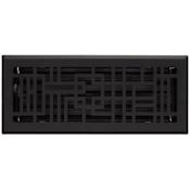 Signature Hardware Baer Steel Wall Register - 4" x 10" Black