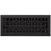 Signature Hardware Appert Steel Wall Register - 4" x 10" Black