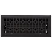 Signature Hardware Appert Steel Wall Register - 4" x 12" Black
