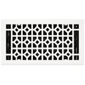 Signature Hardware Appert Steel Wall Register - 6" x 10" White