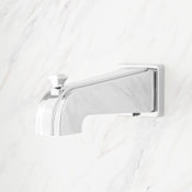 Signature Hardware Pinecrest 7-1/16" Integrated Diverter Tub Spout Chrome