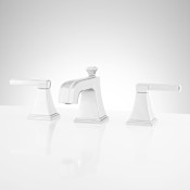 Signature Hardware Pinecrest Widespread Bathroom Faucet - Lever Handles Chrome