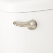 Signature Hardware Modern Left Mounted Toilet Tank Lever Brushed Nickel