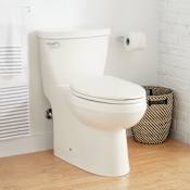 Signature Hardware Bradenton 1.28 GPF One-Piece Skirted Elongated Toilet - ADA Compliant, Seat Included Biscuit