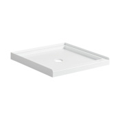 Signature Hardware 36" x 36" Square Shower Base with Single Threshold and Center Drain White