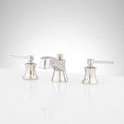 Signature Hardware Pendleton 1.2 GPM Widespread Bathroom Faucet with Pop-Up Drain Assembly Polished Nickel