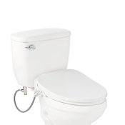 Signature Hardware Aldridge Elongated Electronic Bidet Toilet Seat White