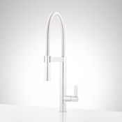 Signature Hardware Ocala 1.8 GPM Single Hole Pre-Rinse Pull Out Kitchen Faucet Chrome