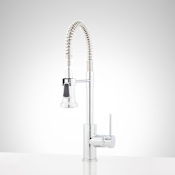 Signature Hardware Presidio 1.8 GPM Single Hole Pre-Rinse Pull Out Kitchen Faucet Chrome