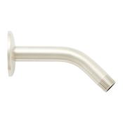 Signature Hardware 6" Standard Wall Mounted Shower Arm and Flange Brushed Nickel