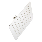 Signature Hardware 2.5 GPM 8" Wide Modern Square Rain Shower Head Brushed Nickel