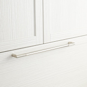 Signature Hardware 18" Lunata Solid Brass Appliance Pull Brushed Nickel