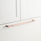 Signature Hardware 24" Lunata Solid Brass Appliance Pull Antique Copper