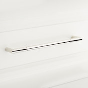 Signature Hardware 6" Lunata Solid Brass Cabinet Pull Polished Nickel
