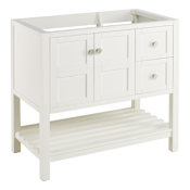 Signature Hardware Olsen 36" Freestanding Single Basin Vanity Cabinet - Cabinet Only - Less Vanity Top White