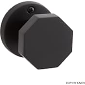 Signature Hardware Ambrus Reversible Solid Brass Single Dummy Door Knob Matte Black