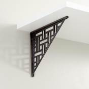 Signature Hardware Wicker 8-1/2" Brass Shelf Bracket Oil Rubbed Bronze