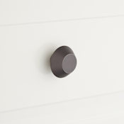Signature Hardware Hyder 1-3/8 Inch Diameter Conical Cabinet Knob Black Nickel