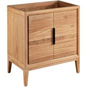 Signature Hardware Aliso 30" Freestanding Teak Single Basin Vanity - Cabinet Only - Less Vanity Top Natural Teak
