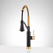 Signature Hardware Caribana 1.75 GPM Single handle Kitchen Faucet Brushed Gold