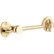 Signature Hardware 5-1/2 - Solid Brass Cabin Door Hook Satin Brass