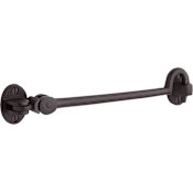 Signature Hardware 8-5/8" Solid Bronze Cabin Door Hook Dark Bronze