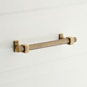 Signature Hardware Andrex 6-5/16 Inch Center to Center Bar Pull Antique Brass
